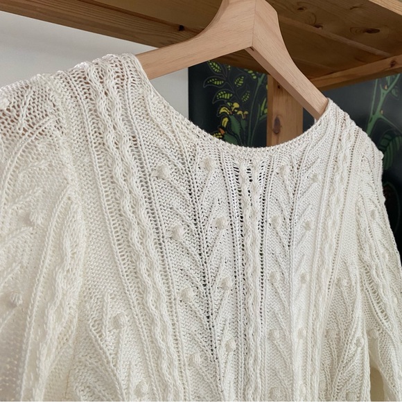 Sezane Cream White Beryl Cardigan Sweater - Picture 11 of 16